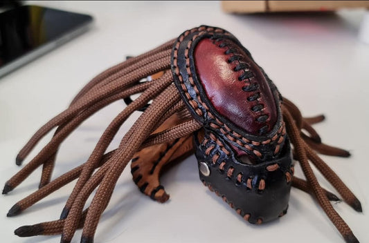 Predator Leather Keyring