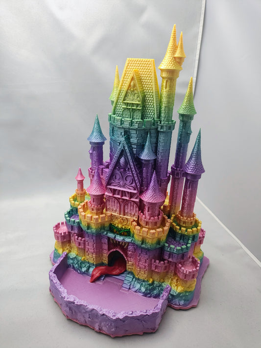 Rainbow Mimic Castle Dice Tower